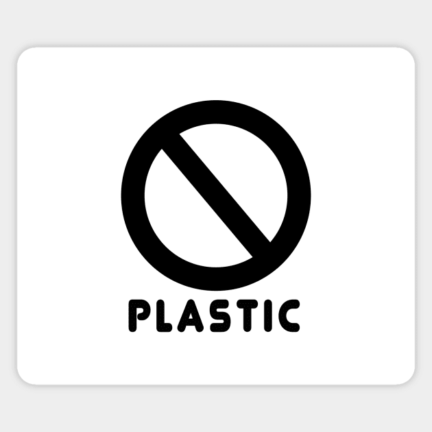 No Plastic Sticker by Designz4U